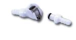Raccord de r&eacute;servoir Motion Pro rapide &Oslash;6mm double blocage blanc