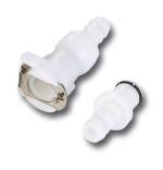 Raccord de r&eacute;servoir Motion Pro rapide &Oslash;6mm simple blocage blanc