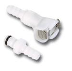 Raccord de r&eacute;servoir Motion Pro rapide &Oslash;8mm simple blocage blanc