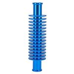 Radiateur de durite Replay EAU ALU CNC BLEU FORME ROND 133x35 mm,FIXATION 17 mm