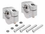 Rehausseur de guidon Hepco & Becker - argent
