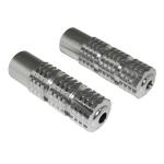 Repose-pieds Replay PILOTE ROND MOLETE ALU CHROME