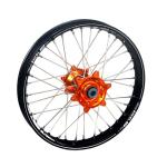 Roue Haan Wheels A60 arrière dimension 19x2.15 Noir/orange