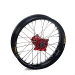 Roue Haan Wheels arri&egrave;re dimension 18x2.15 Noir/Rouge