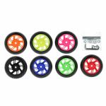 Roue de b&eacute;quille arri&egrave;re Bihr pour b&eacute;quille Home Track 4 pi&egrave;ces bleu