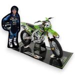 R&eacute;plique Moto Kawa KX250F 25 BUD RAC GARCIA 1/12 NEWRAY
