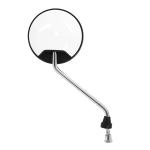 R&eacute;troviseur P2R SCOOT ROND BLANC REVERSIBLE TIGE DIAM 8 CHROME