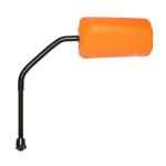 R&eacute;troviseur Replay SCOOT F1 RUBBER MAT ORANGE FLUO DIAM 8 REVERSIBLE x1 TIGE LONGUE