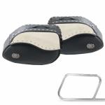 Sacoches cavali&egrave;res Hepco & Becker Kit complet Ivory pour support tubulaires - noir/ivoire