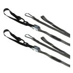 Sangle de transport RFX s d'arrimage série 1.0 Race (Gris/Noir) avec boucle supplémentaire clip mousqueton