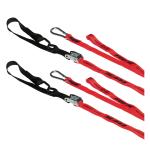 Sangle de transport RFX s d'arrimage série 1.0 Race (Rouge/Noir) avec boucle supplémentaire clip mousqueton