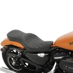 Selle confort Drag Specialties LOW-PROFILE DOUBLE BUCKET DOUBLE DIAMOND STITCH