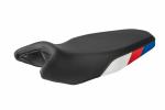 Selle confort Touratech Red blue Fresh Touch chauff&eacute;e - Haute