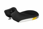 Selle confort Touratech Yellow grey Fresh Touch chauff&eacute;e - Basse