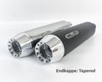 Silencieux Miller Exhaust Poli Embout Conique &Oslash;38mm