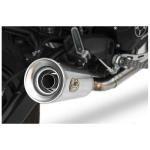 Silencieux Zard bas inox conique - embout inox noir