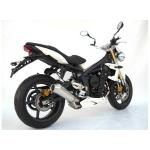 Silencieux Zard conique bas inox - embout carbone noir