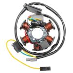 Stator d'allumage P2R STATOR ALLUMAGE 50 A BOITE ADAPTABLE MINARELLI 50 AM6 (DUCATI 60W) (6 POLES SANS PLATINE) -P2R-