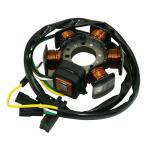 Stator d'allumage P2R STATOR ALLUMAGE 50 A BOITE ADAPTABLE MINARELLI 50 AM6 (DUCATI) (FAISCEAU LONG SANS PLATINE) -P2R-