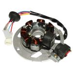 Stator d'allumage P2R STATOR ALLUMAGE SCOOT ADAPTABLE CPI 50 ARAGON, HUSSAR, OLIVER, POPCORN 6 FILS (7 POLES AVEC PLATINE) -P2R-