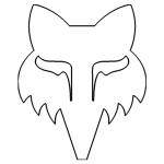 Stickers Fox FOX HEAD 2.5" - DIE CUT VINYL