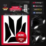 Stickers R&eacute;fl&eacute;chissants Casque Hjc Rpha 72 - Noir FEARTHEYELLOWBEAR