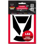 Stickers Réfléchissants Fear The Yellow Bear REPLICA LS2 FF811 Vector II