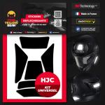 Stickers r&eacute;fl&eacute;chissants casque EASY REPLICA&trade; KIT UNIVERSEL HJC NOIR FEARTHEYELLOWBEAR