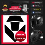 Stickers r&eacute;fl&eacute;chissants casque EASY REPLICA&trade; SHARK SKWAL I3 NOIR FEARTHEYELLOWBEAR