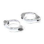 Support Clignotant Brazoline aluminium chrome diamètre 50 à 54 mm