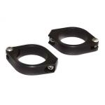 Support Clignotant Brazoline aluminium noirs diamètre 50 à 54 mm