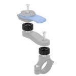 Support Smartphone Quad Lock R&eacute;ducteur QLP-MOT-SR bagues &eacute;cartement (x2)