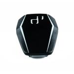 Support de plaque LighTech Eclairage de plaque LED Python couvercle noir entraxe 26mm