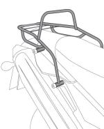 Support top case Hepco & Becker tubulaire - noir