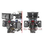 Support valises Givi spécifique PL ONE-FIT avec dégagement pour l?échappement