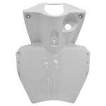 Tablier de car&eacute;nage arri&egrave;re P2R CARENAGE-TABLIER AR SCOOT ADAPTABLE MBK 50 STUNT-YAMAHA 50 SLIDER BLANC BRILLANT -P2R-