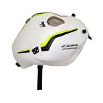 Tapis de r&eacute;servoir Bagster BLANC DECO JAUNE FLUO/NOIR