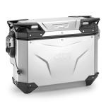 Valise Givi TREKKER OUTBACK EVO SMART 33 LITRES A DÉGAGEMENT (COTE DROIT) SANS BARILLET - Anodisé