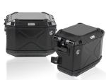 Valise Hepco & Becker Xplorer avec support Cutout - Inox/argent
