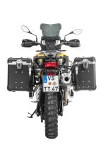 Valise Touratech Kit complet ZEGA Evo 38/45 - Support noir inclus - Anodis&eacute; noir