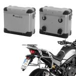 Valise Touratech ZEGA Pro 31/31 - Support gris inclus - Anodis&eacute; gris