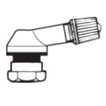 Valve Provac ALU COUDEE 80&deg; (diam&egrave;tre 11.5 mm)