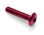 Vis moteur LighTech Vis t&ecirc;te bomb&eacute;e M6 x 55 Ergal rouge