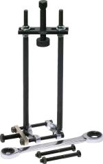 &Eacute;tau pour fourche avant et suspension Bikeservice Extracteur roulements S&eacute;parateur colonne direction