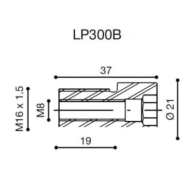 Adaptateur Proguard System Rizoma LP300B (guidon OEM)