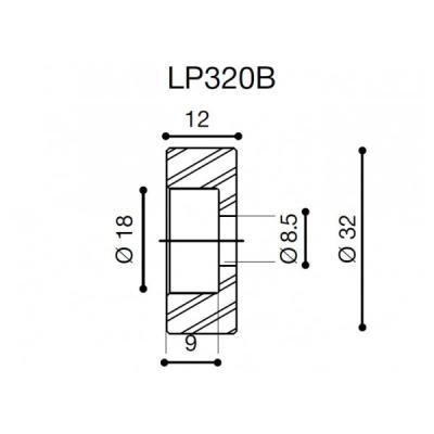 Adaptateur Proguard System Rizoma LP320B (guidon OEM)