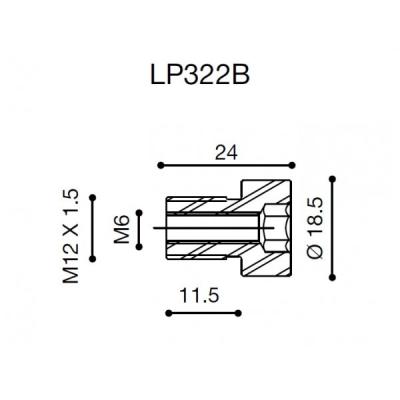 Adaptateur Proguard System Rizoma LP322B (guidon OEM)