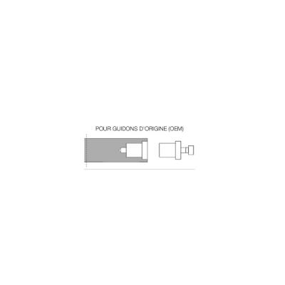 Adaptateur Proguard System Rizoma LP330B (guidon OEM)