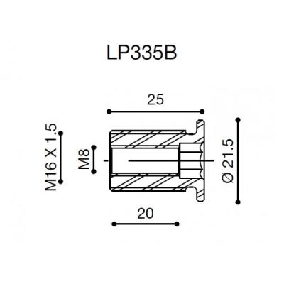 Adaptateur Proguard System Rizoma LP335B (guidon OEM)