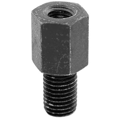 Adaptateur R&eacute;troviseur Bihr droit universel m&acirc;le M8 125 pas &agrave; droite femelle Noir